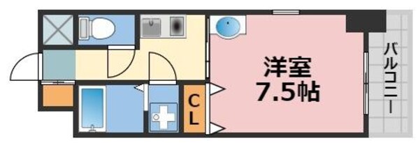 Blue Bee桜川駅前の物件間取画像